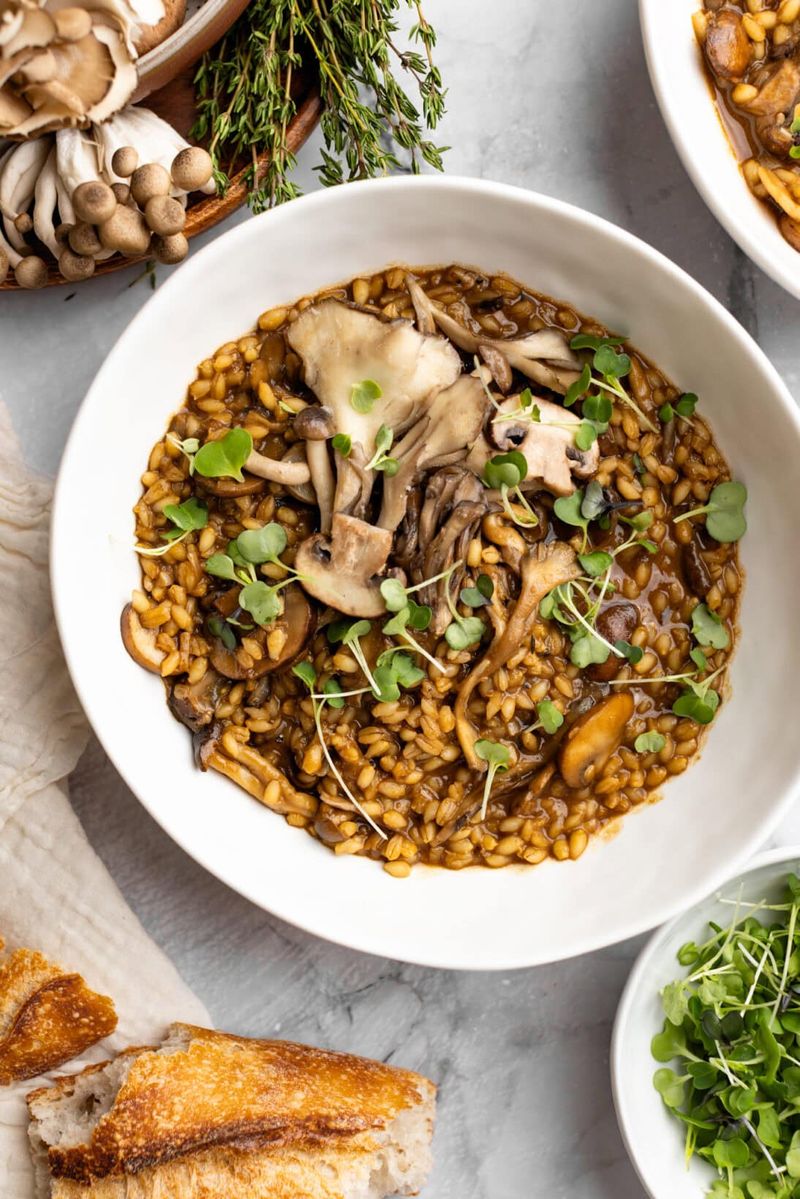 Mushroom Barley Risotto