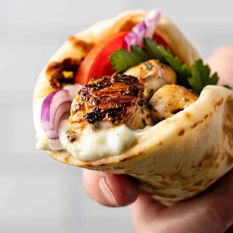 Chicken Souvlaki Wraps
