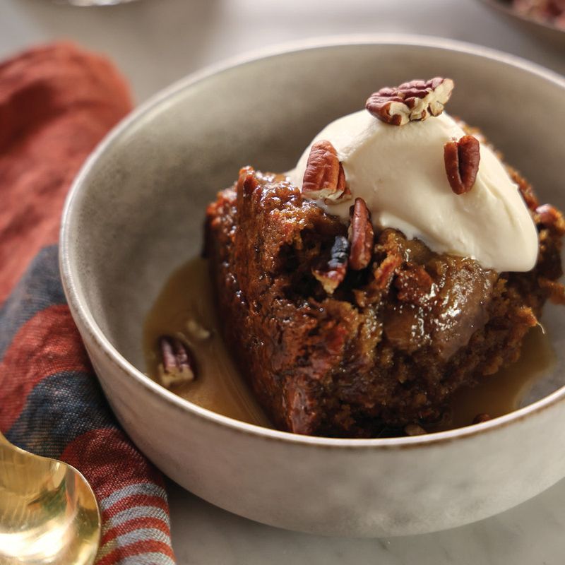 Passion Fruit Sticky Toffee Pudding