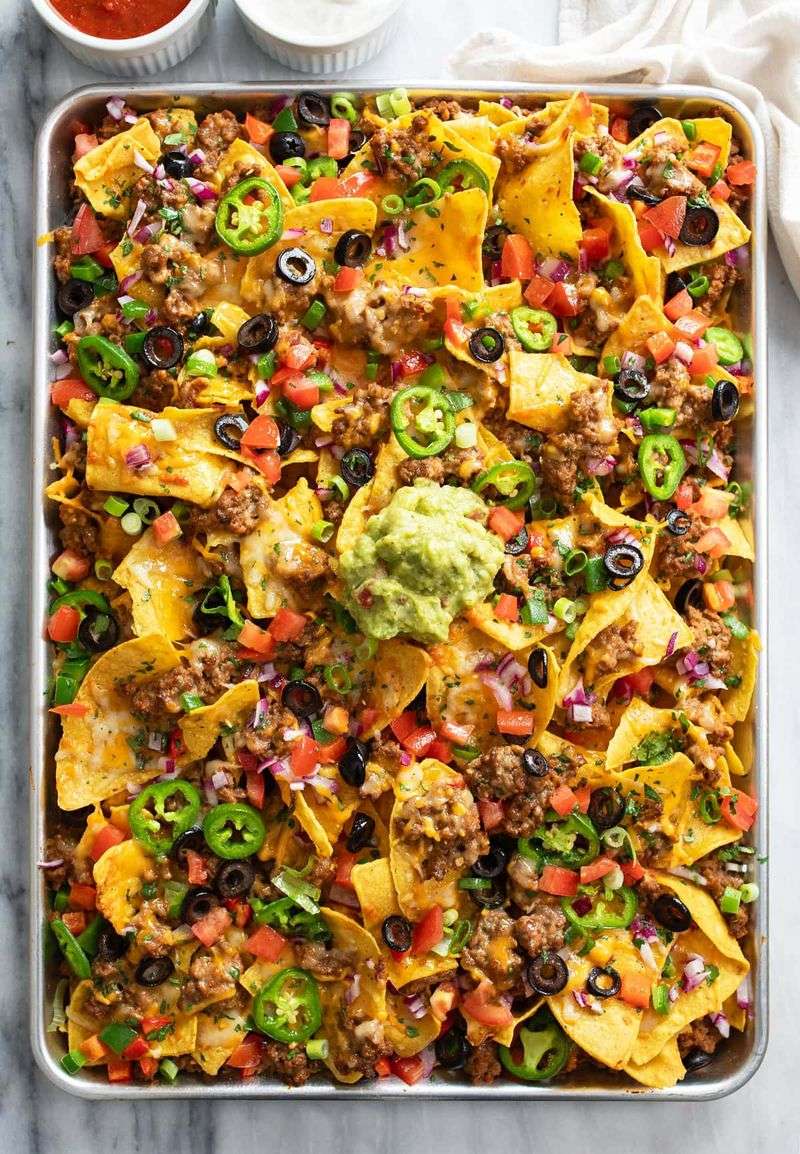 Loaded Nachos with Cheese