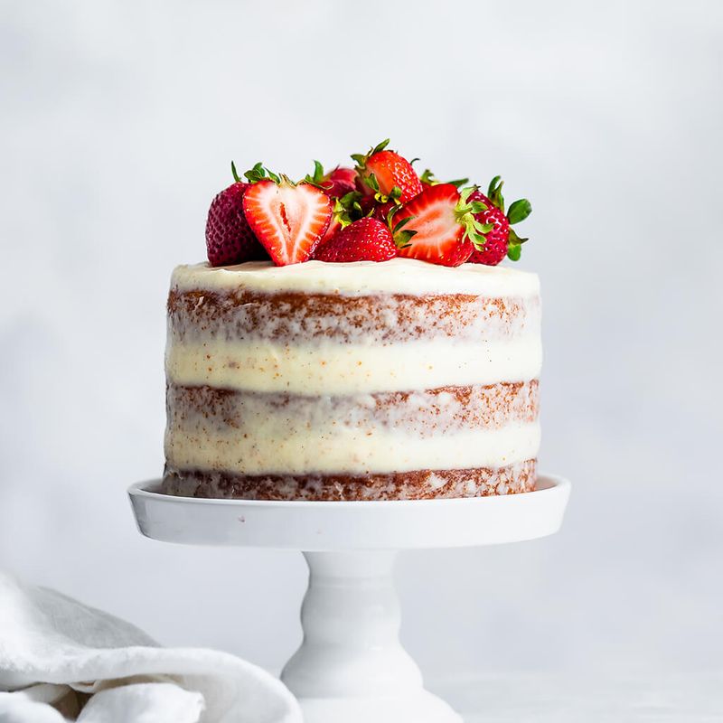 Strawberry Naked Cake