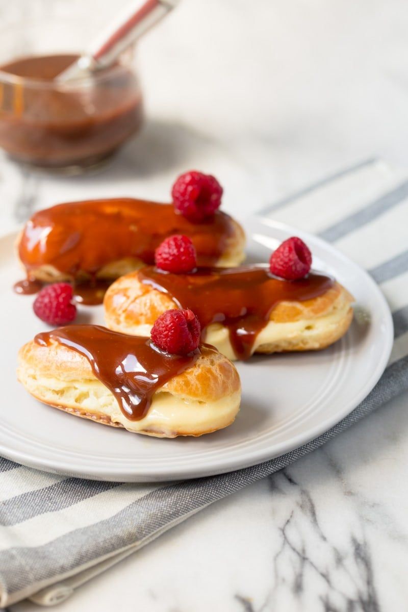 Salted Caramel Eclairs