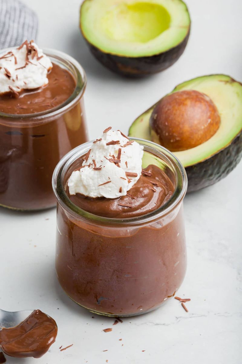 Avocado Chocolate Mousse Pudding
