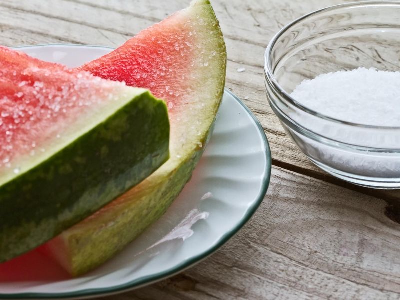 Cold Watermelon with Salt