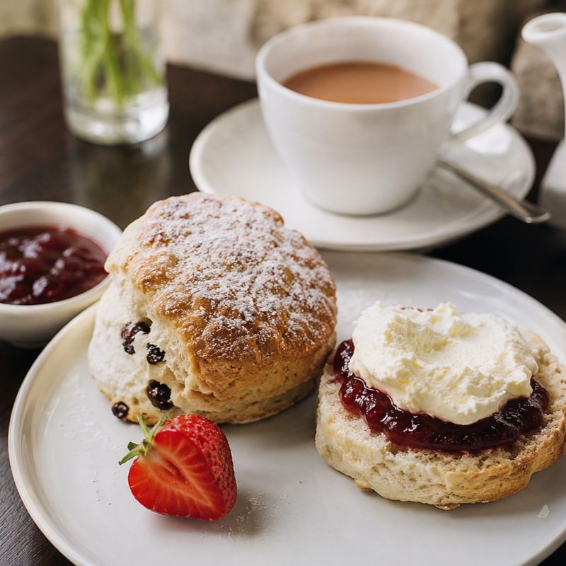 Scones with Clotted Cream and Jam