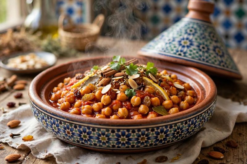 Celery and Chickpea Tagine