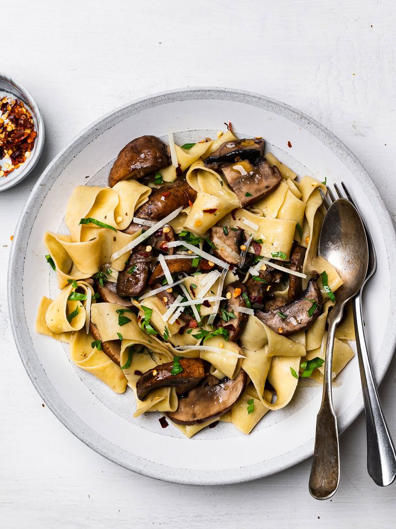 Pappardelle with Wild Mushroom Sauce