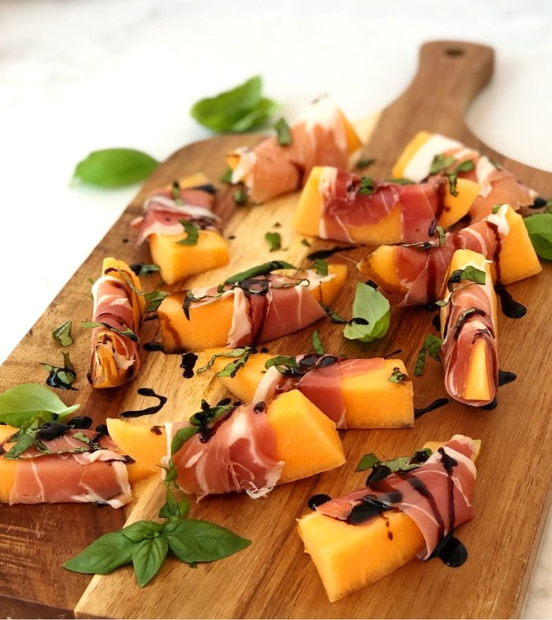 Prosciutto-Wrapped Melon Bites
