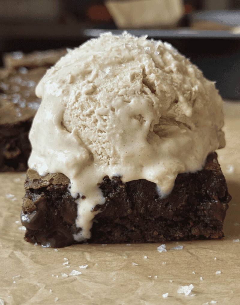 Chocolate Brownie Crumb and Sea Salt Base