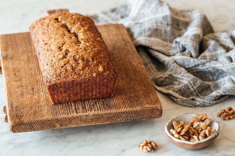 Courgette Bread With Walnuts And Lemon Zest