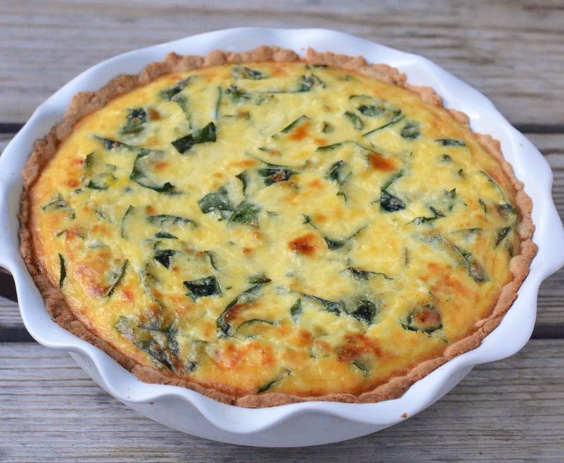 Kale and Ricotta Quiche