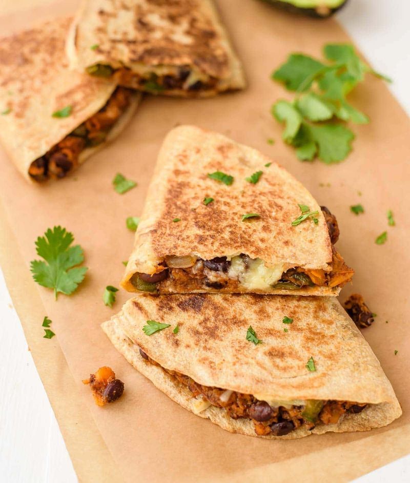 Sweet Potato and Black Bean Quesadillas