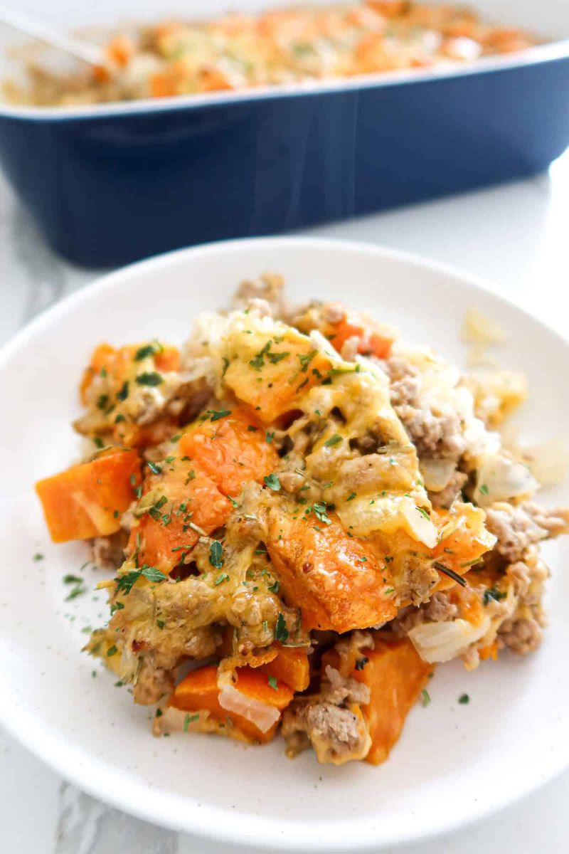 Creamy Turkey and Sweet Potato Casserole