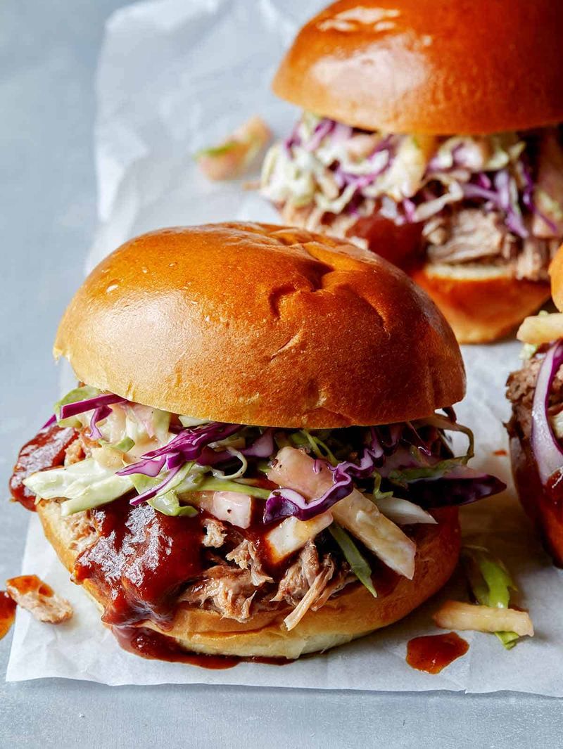 Slow-Cooked BBQ Pulled Pork Sandwich