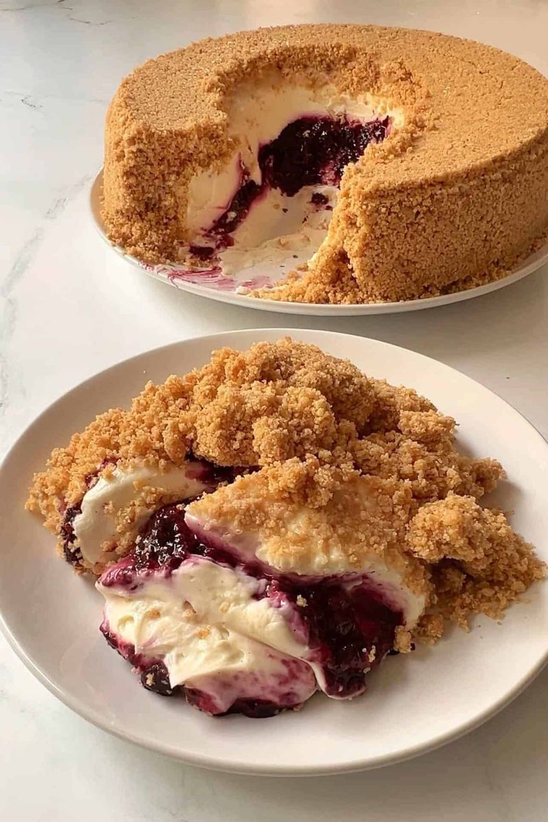 Upside-Down Cheesecake