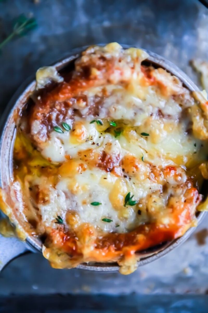 French Onion Soup Gratin Top
