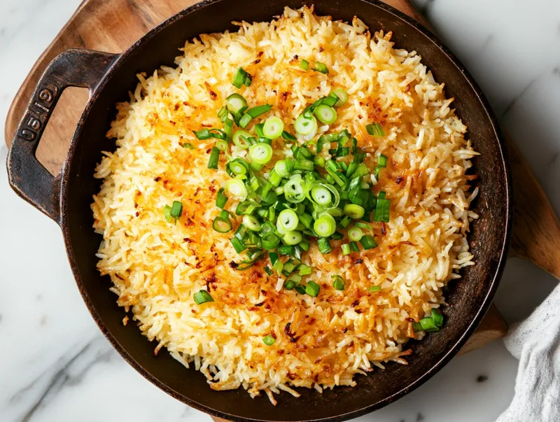 Crispy Bottom Fried Rice With Egg And Scallions