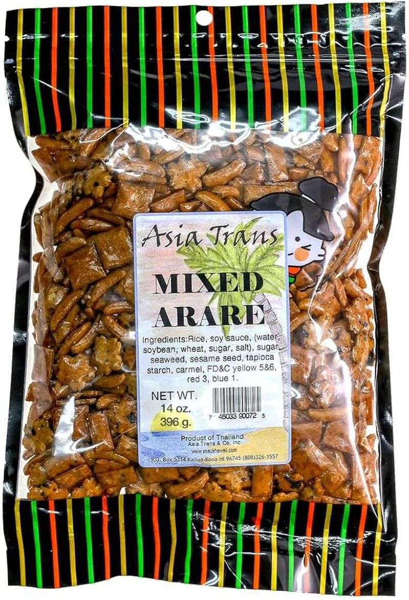 Sesame-Coated Rice Crackers