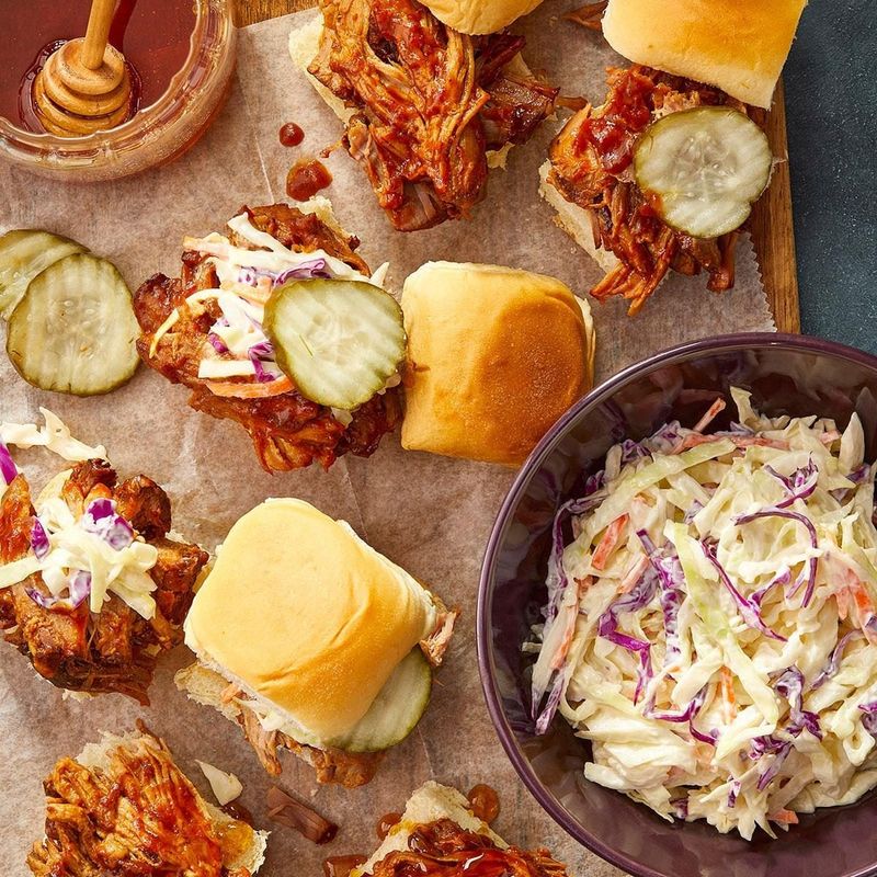 Slow Cooker Pulled Pork Sliders