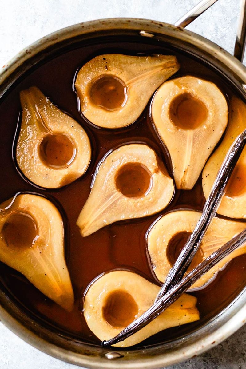 Cardamom Poached Pears