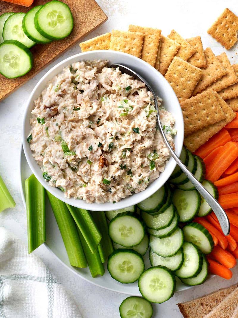 Canned Tuna Salad with Crackers