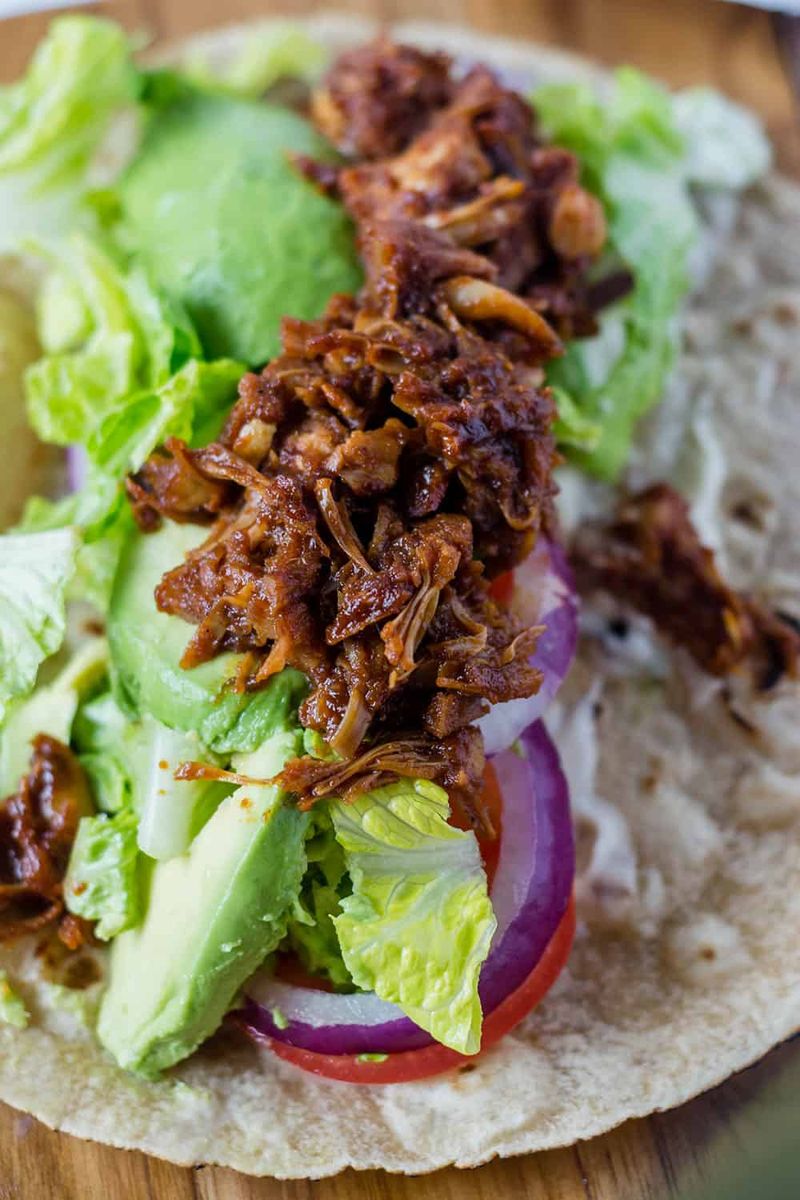 Pulled BBQ Jackfruit Wrap