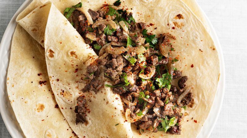 Tavuk Tantuni Spicy Stir-Fried Chicken Street Food
