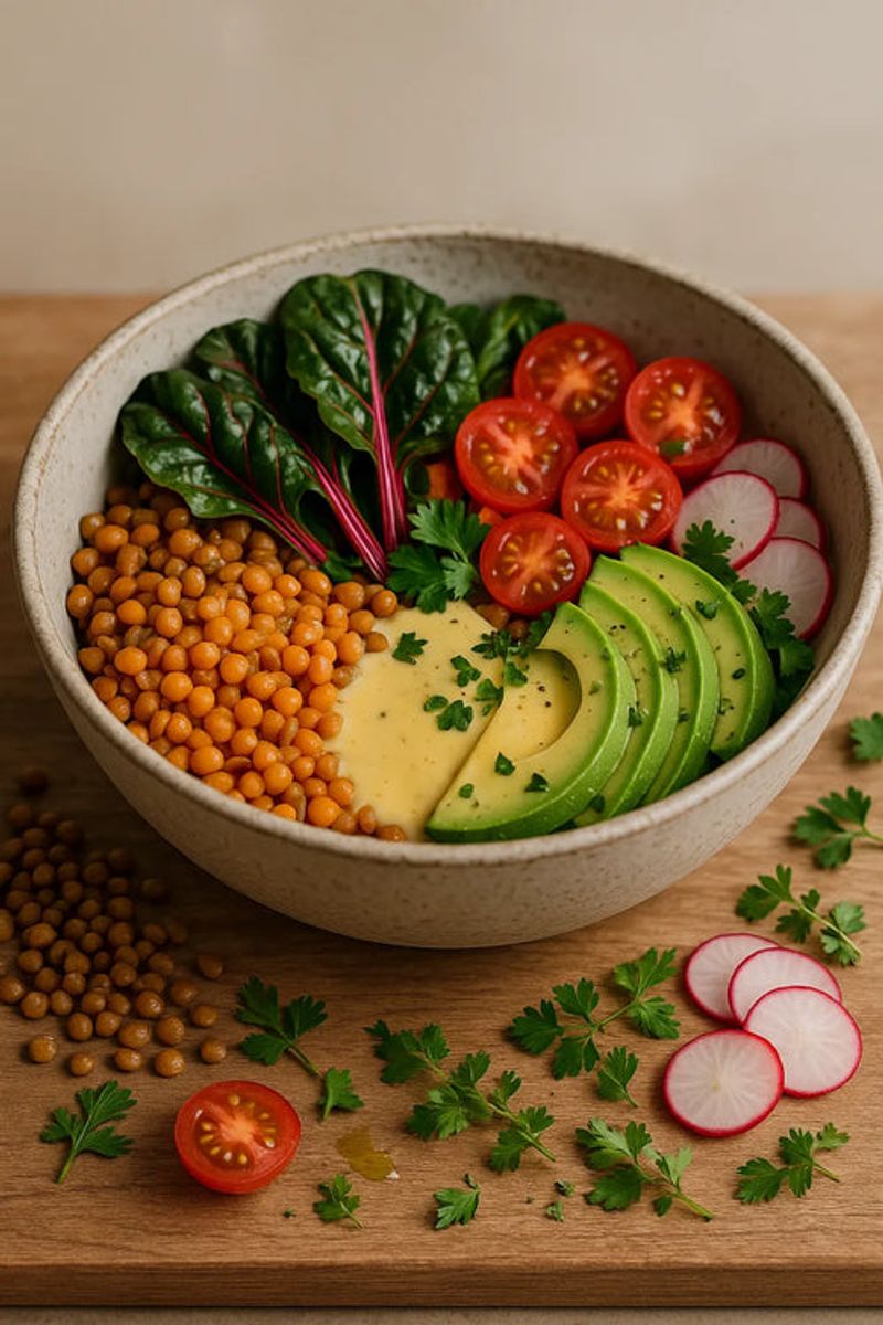 Lentil Buddha Bowl with Tahini Dressing