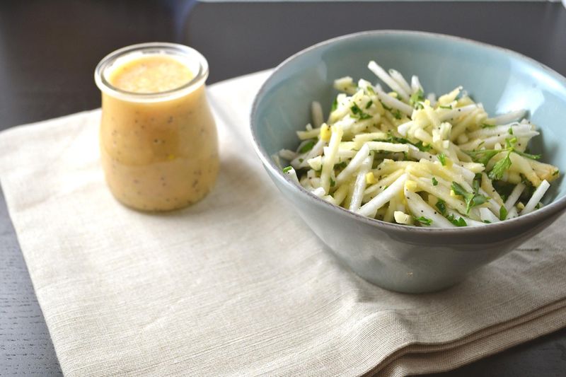 Latvian Rāceņu Salāti (Turnip Salad)