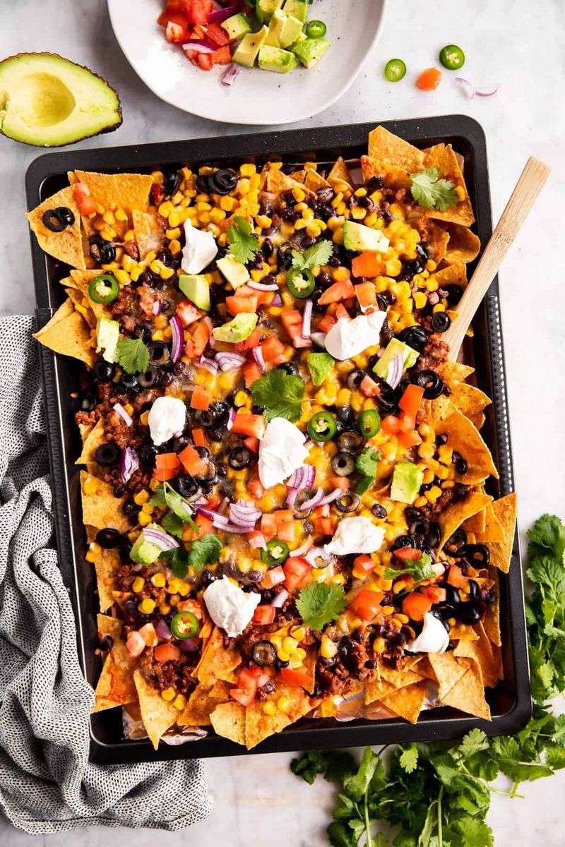 Nachos with All the Fixings