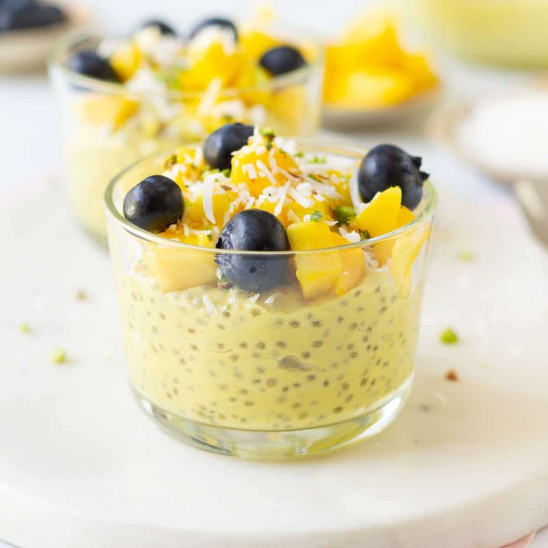 Chia Pudding with Mango and Coconut
