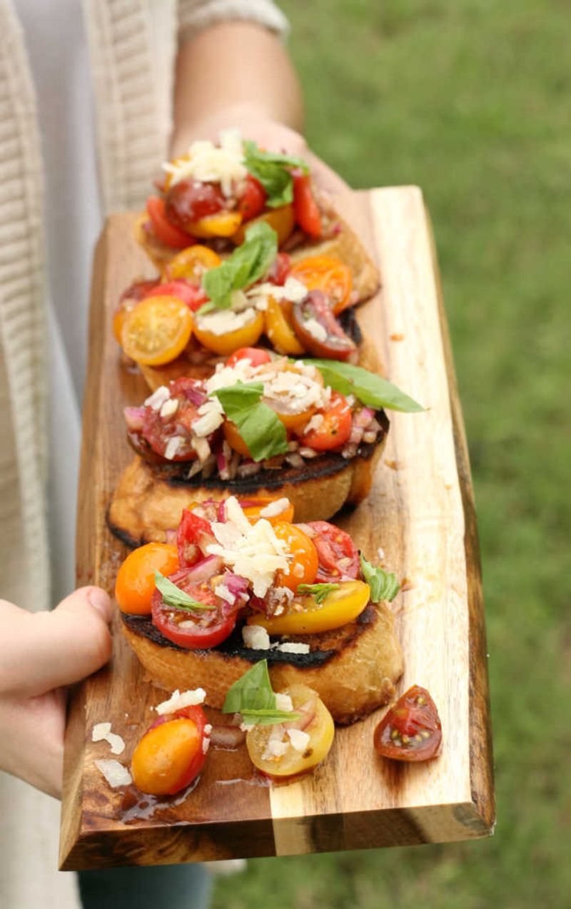 Bruschetta with Heirloom Tomatoes
