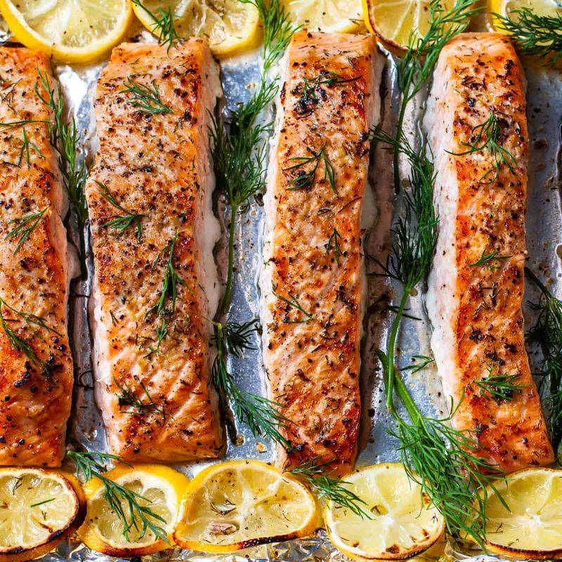 Salmon with Fresh Dill and Lemon