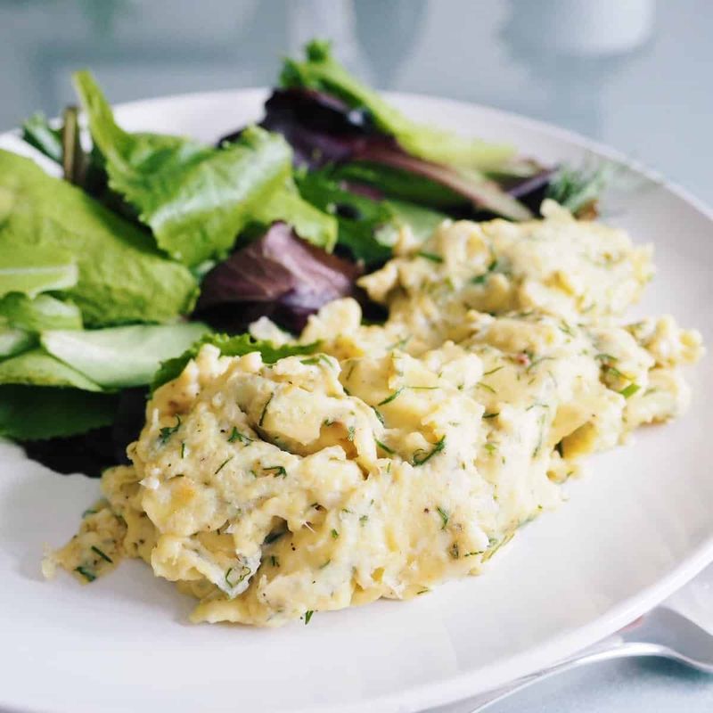 Dill Scrambled Eggs or Omelette