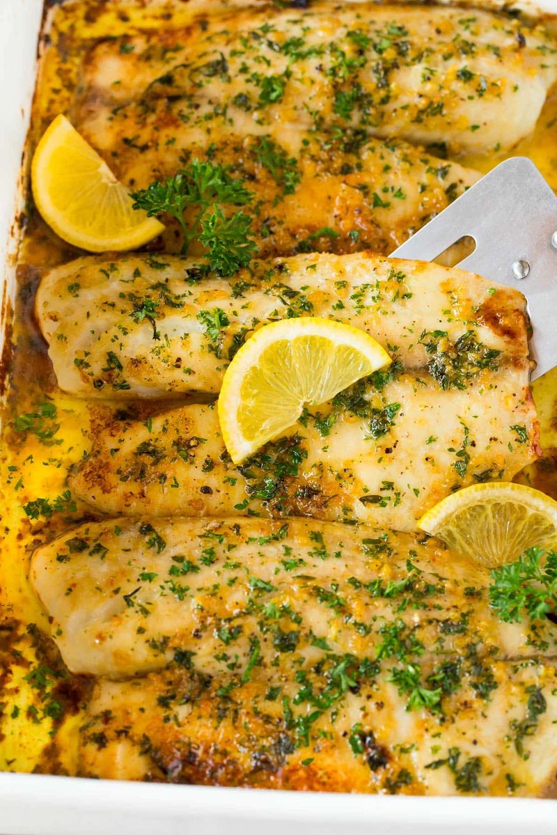 Baked Tilapia with Garlic Butter