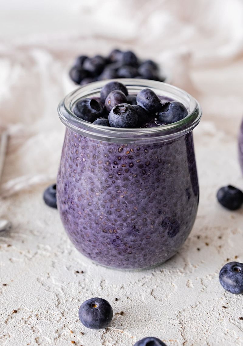 Blueberry Lavender Chia Pudding