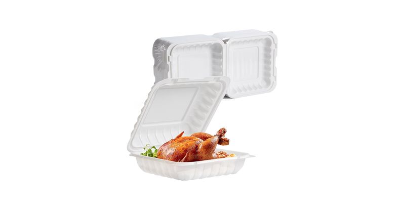 Leftover Takeout in White Containers