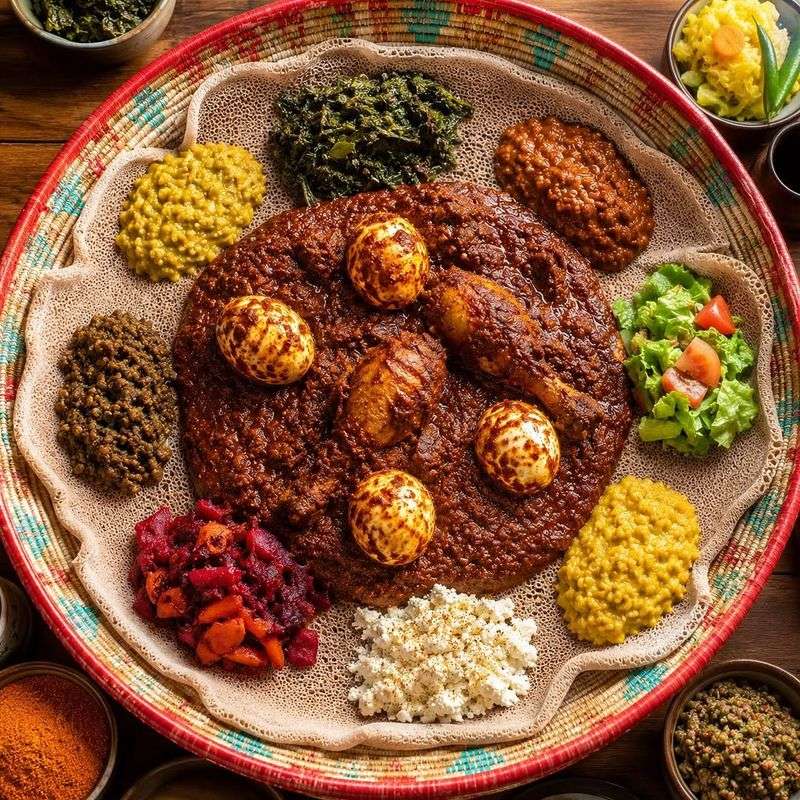Injera with Doro Wat (Ethiopia)