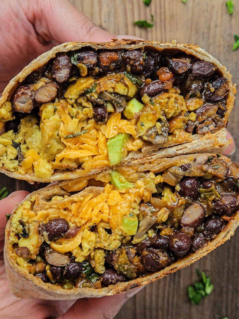 Black Bean Breakfast Burrito