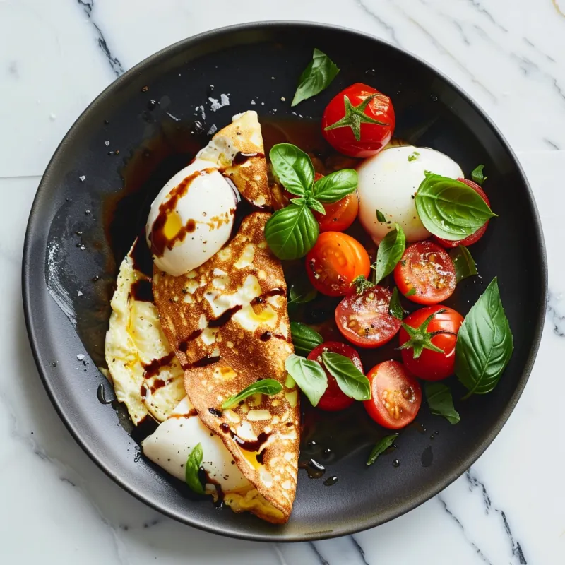 Caprese Egg White Omelette