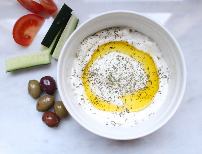 Savory Yogurt with Olive Oil Drizzle