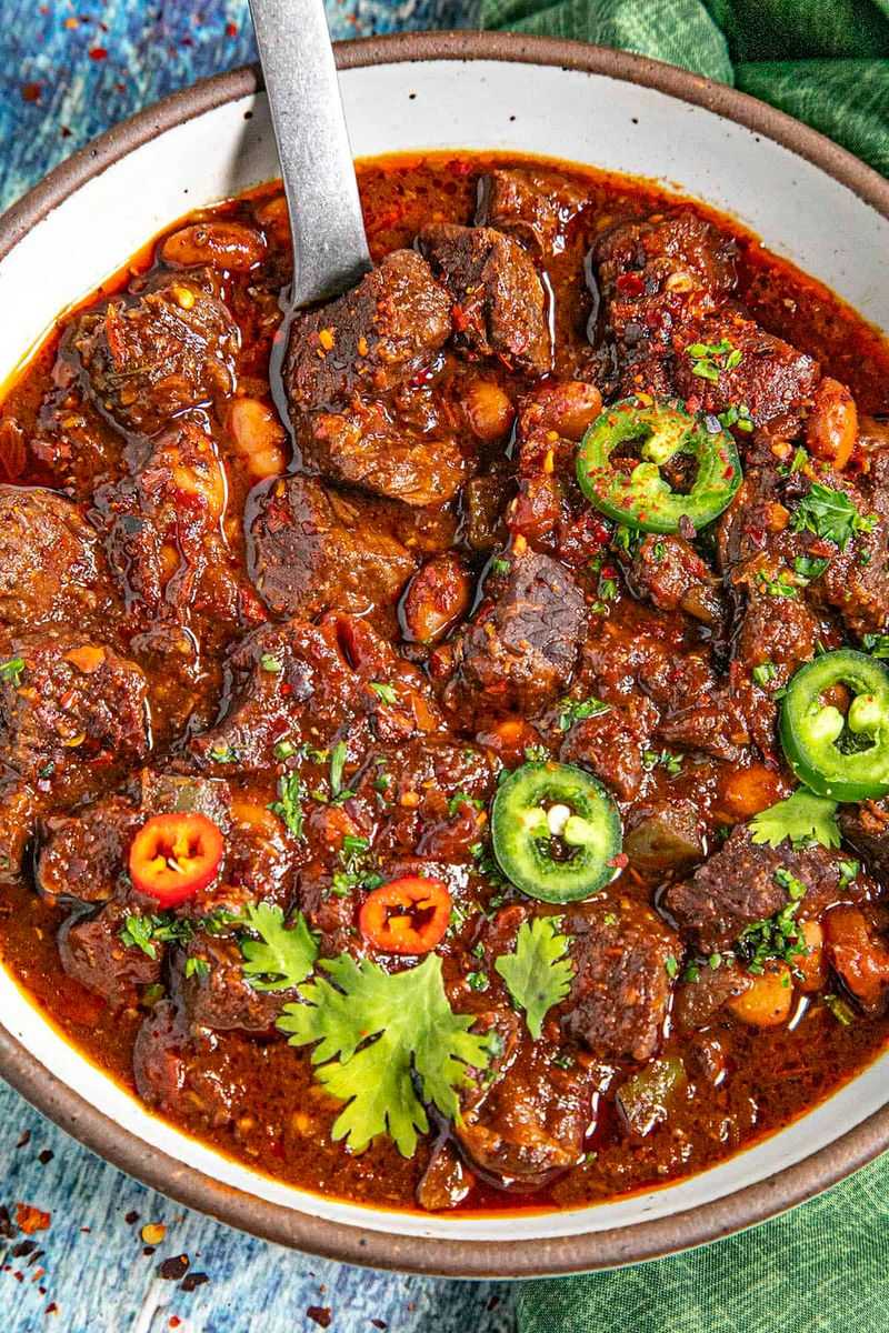 Mexican Chili Con Carne with Ancho Chili