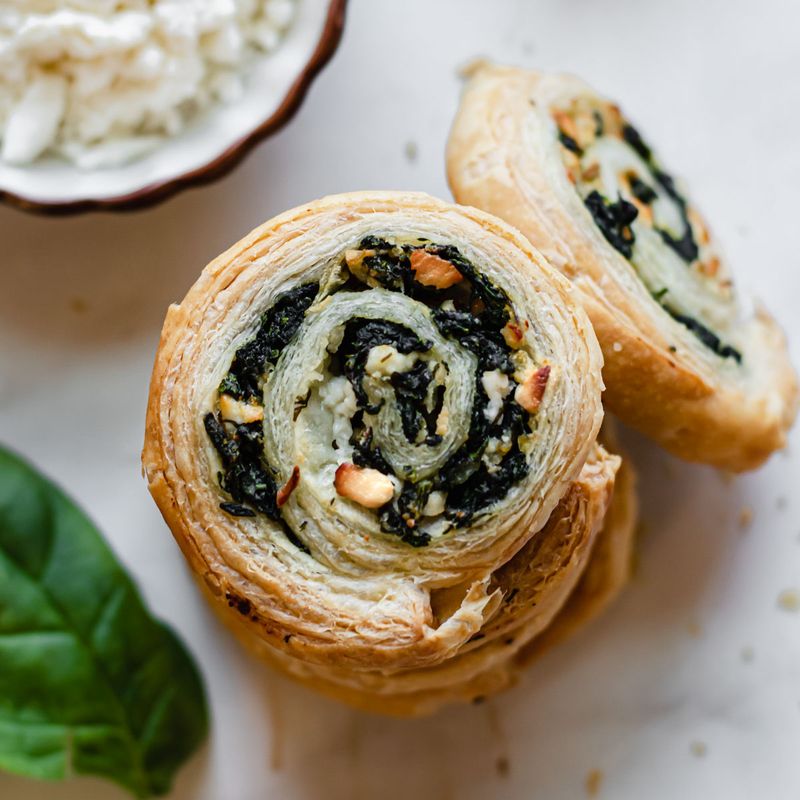 Spinach and Feta Doughnut