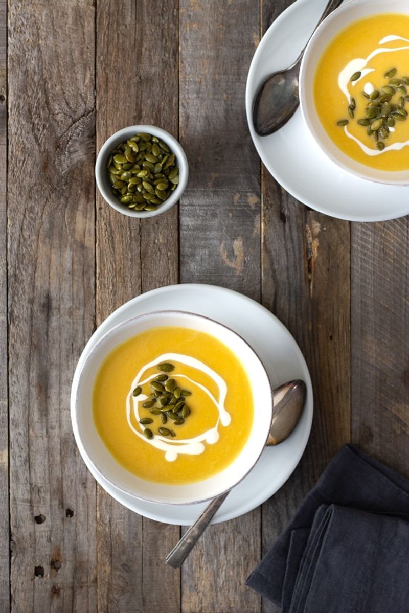 Butternut Squash Soup + Toasted Pepitas