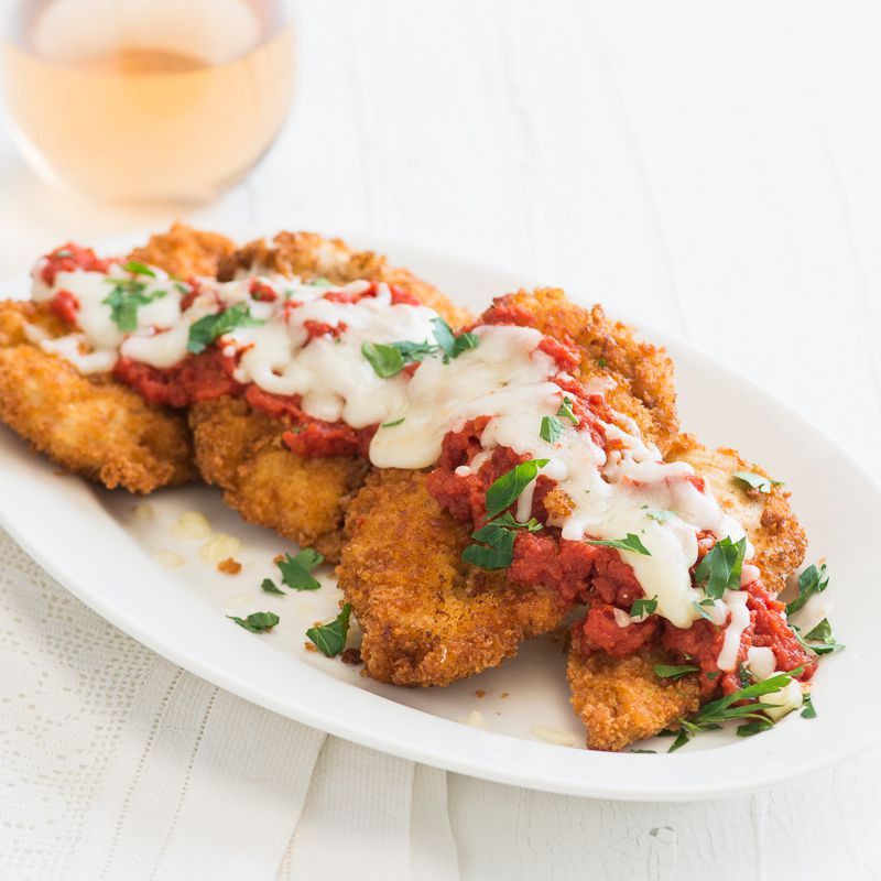 Chicken Parmesan with Panko Crust