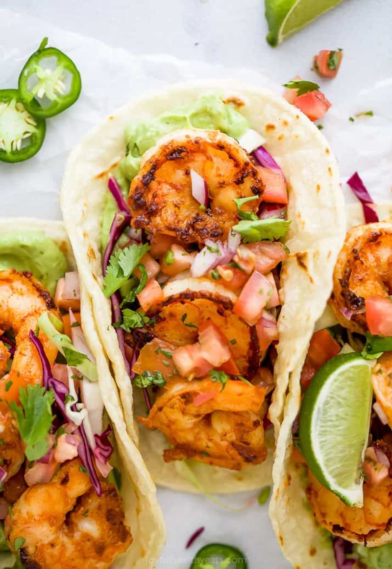 Chilli-Garlic Shrimp Tacos