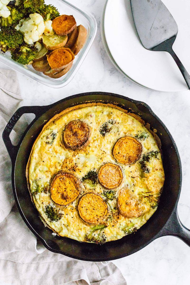 Frittata Made From Fridge Odds and Ends