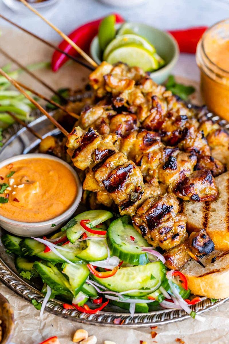 Frozen Chicken Satay Skewers