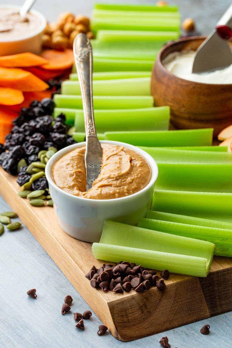 Ants on a Celery Boat with Sunflower Butter
