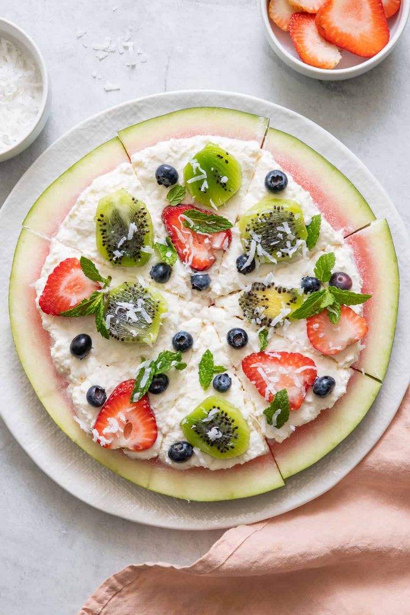 Watermelon Pizza Slices